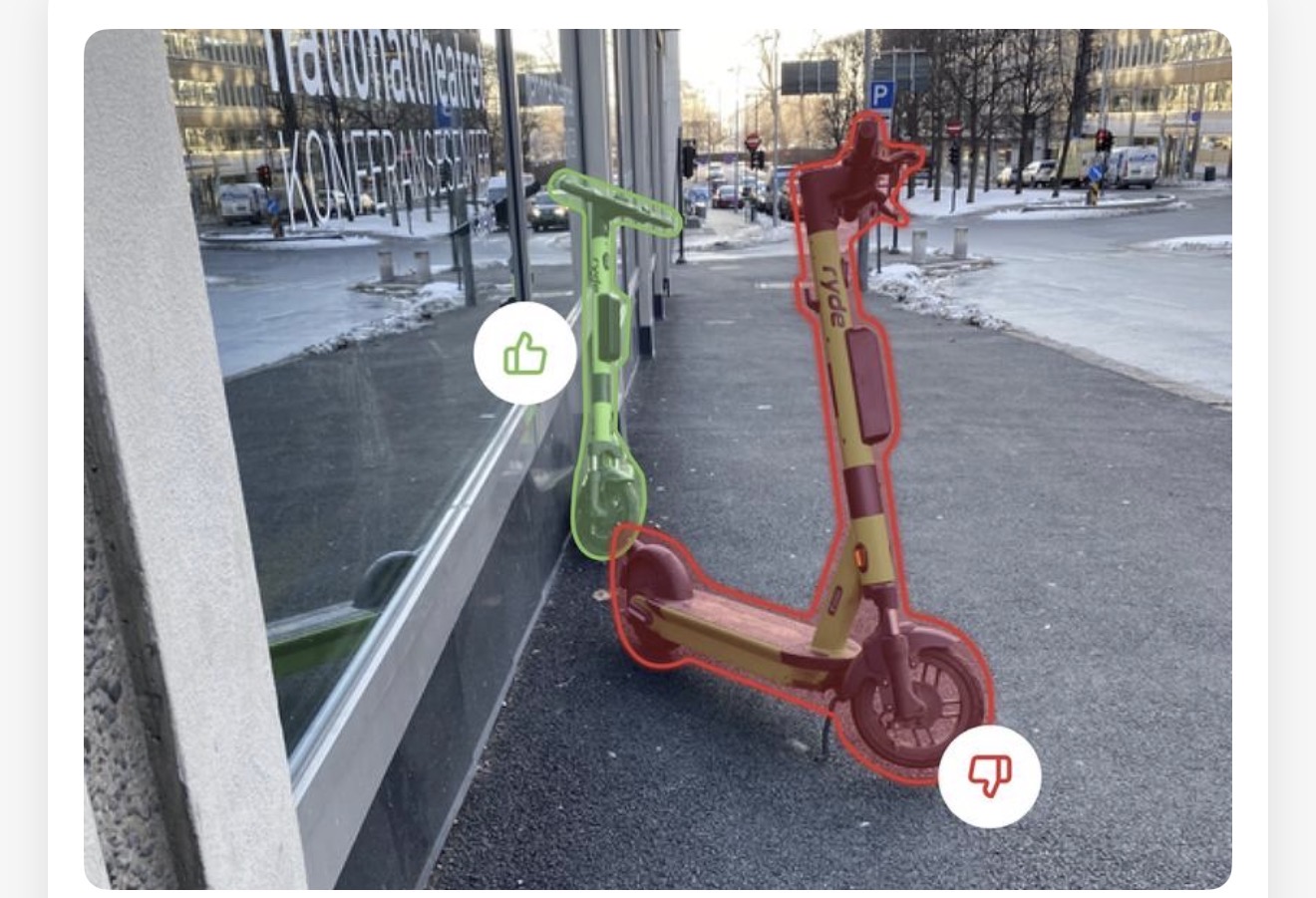 City patrol – riktig og feil parkering av sparkesykkel